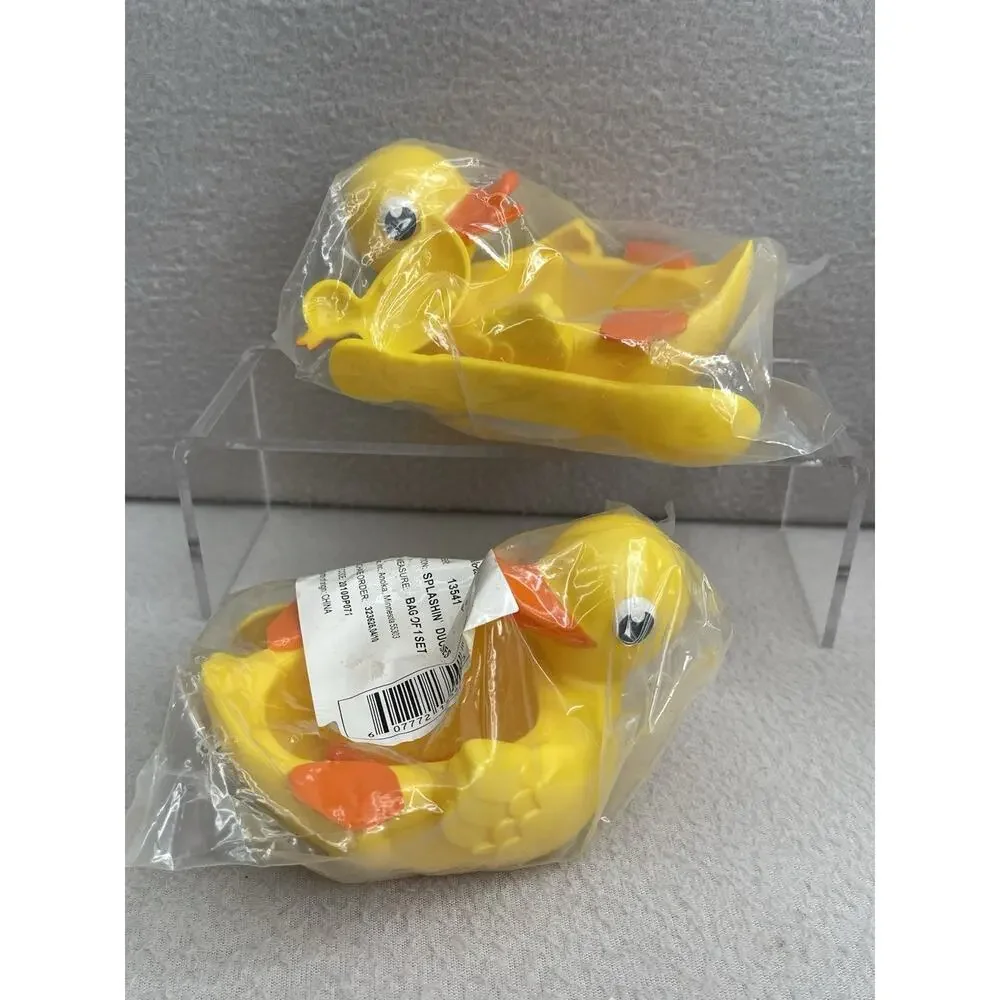 DecoPac Splashin Duckies Mini Bowl Spoon Cake Topper Set of 2 NEW Party Supplies